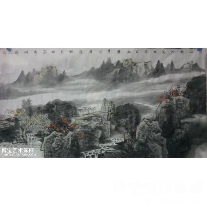 山水 山水画 董福林作品 类别: 国画山水作品